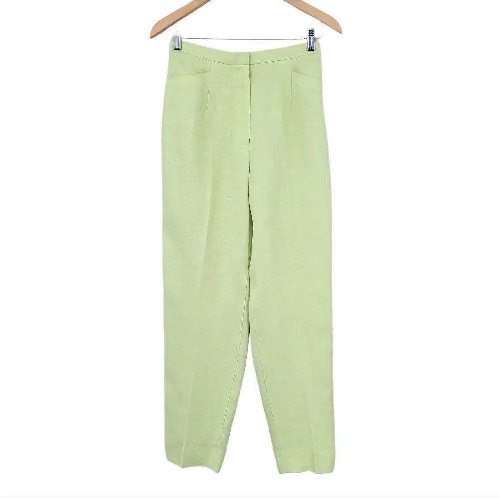 Talbots Irish Linen Lime Sherbert Green Women's Pants